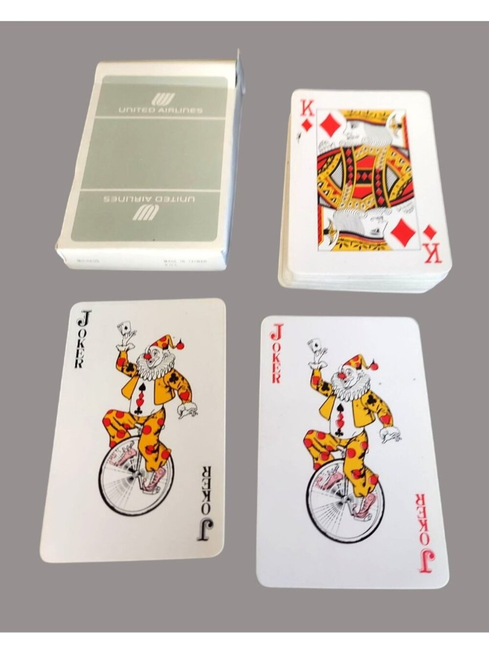 Vintage United Airlines Playing Cards In Box - Complete Set With Jokers 1156
